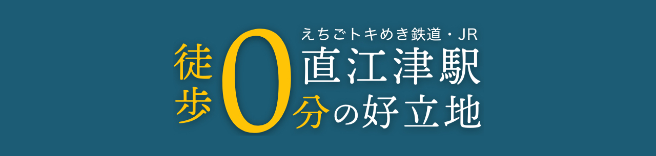 えちごトキめき鉄道・JR直江津駅徒歩0分の好立地